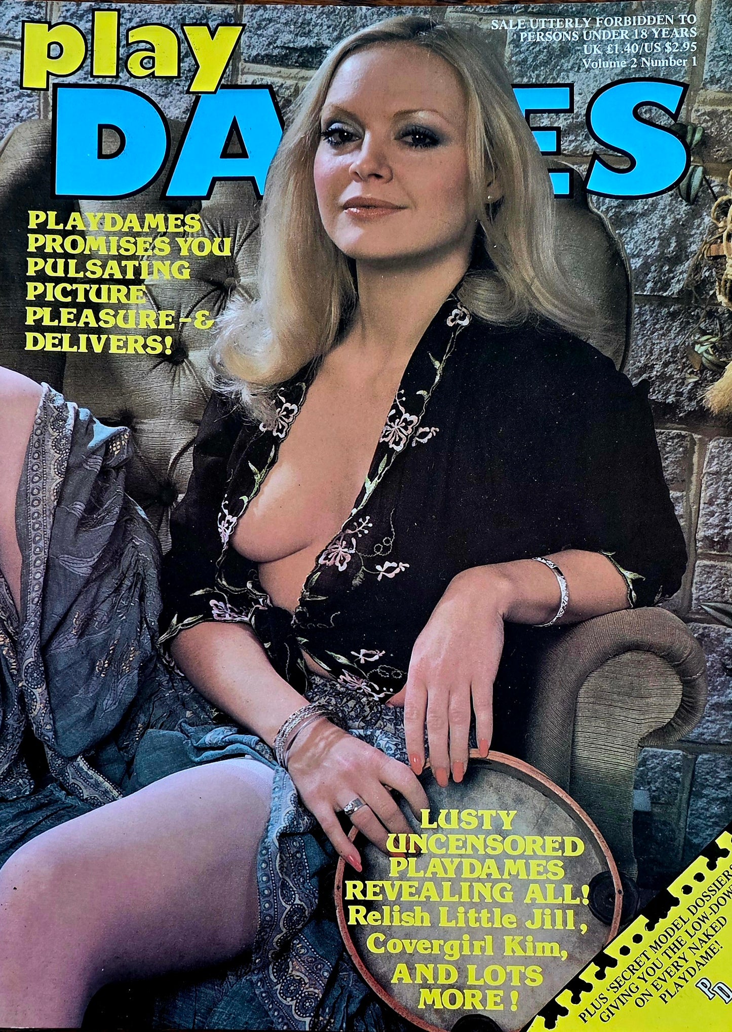 Vintage PLAY DAMES Vol 2 No.1 Excellent condition- Men's Adult Glamour