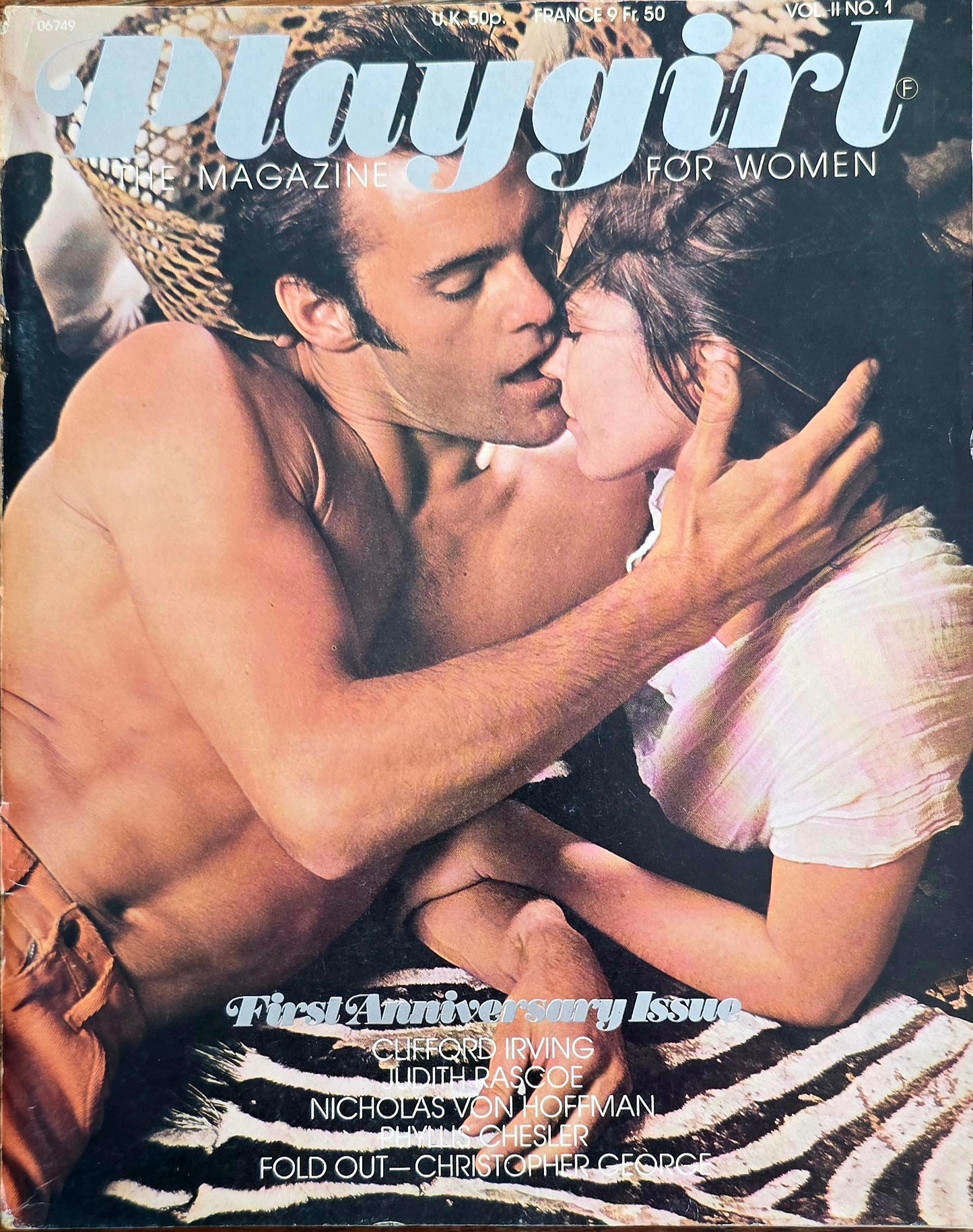 Vintage PLAYGIRL June 1974 Vol 11 #1 Very Good condition- Men's Adult Glamour