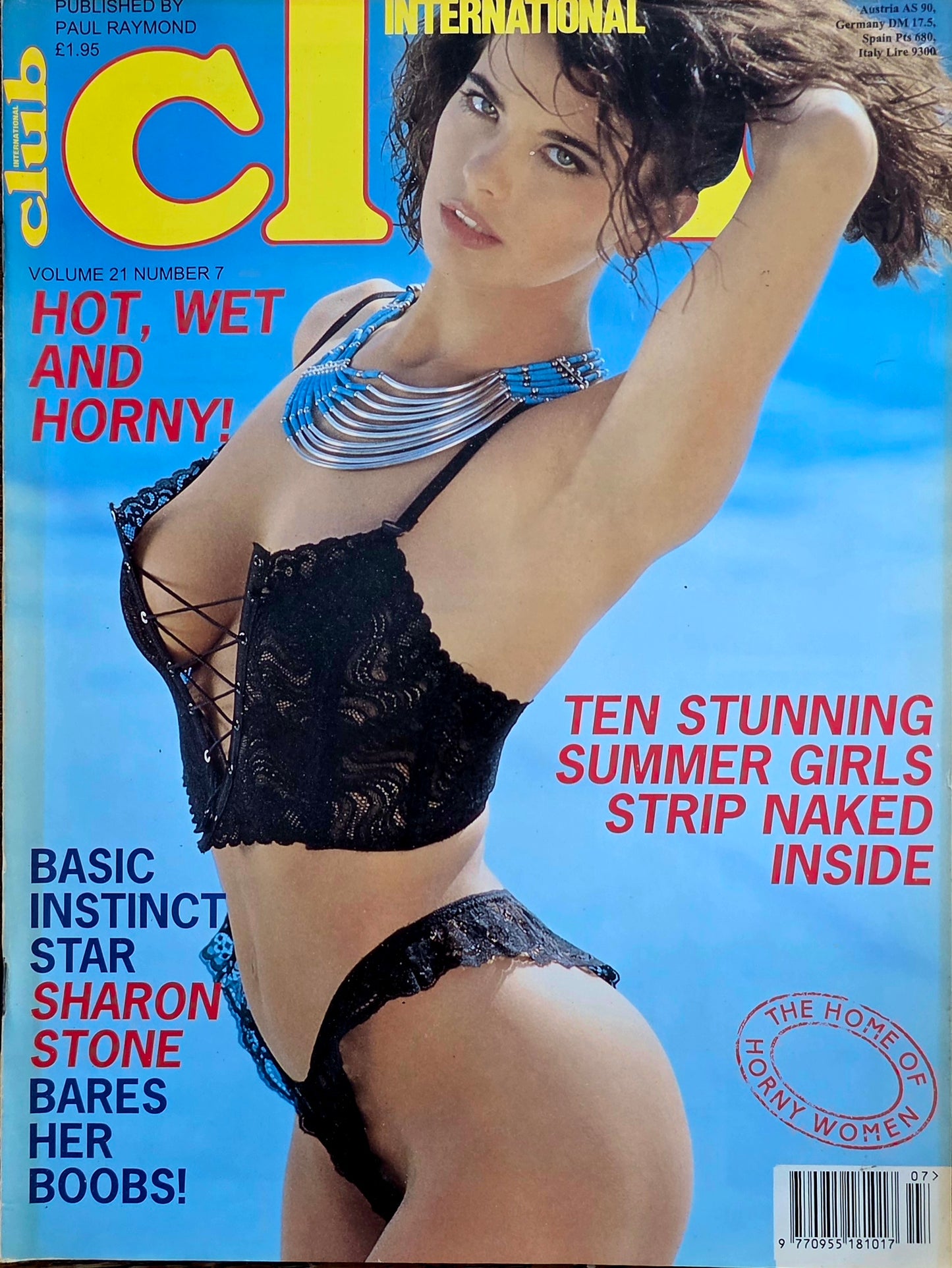 Vintage CLUB International vol 21 #7 Good condition- Men's Adult Glamour