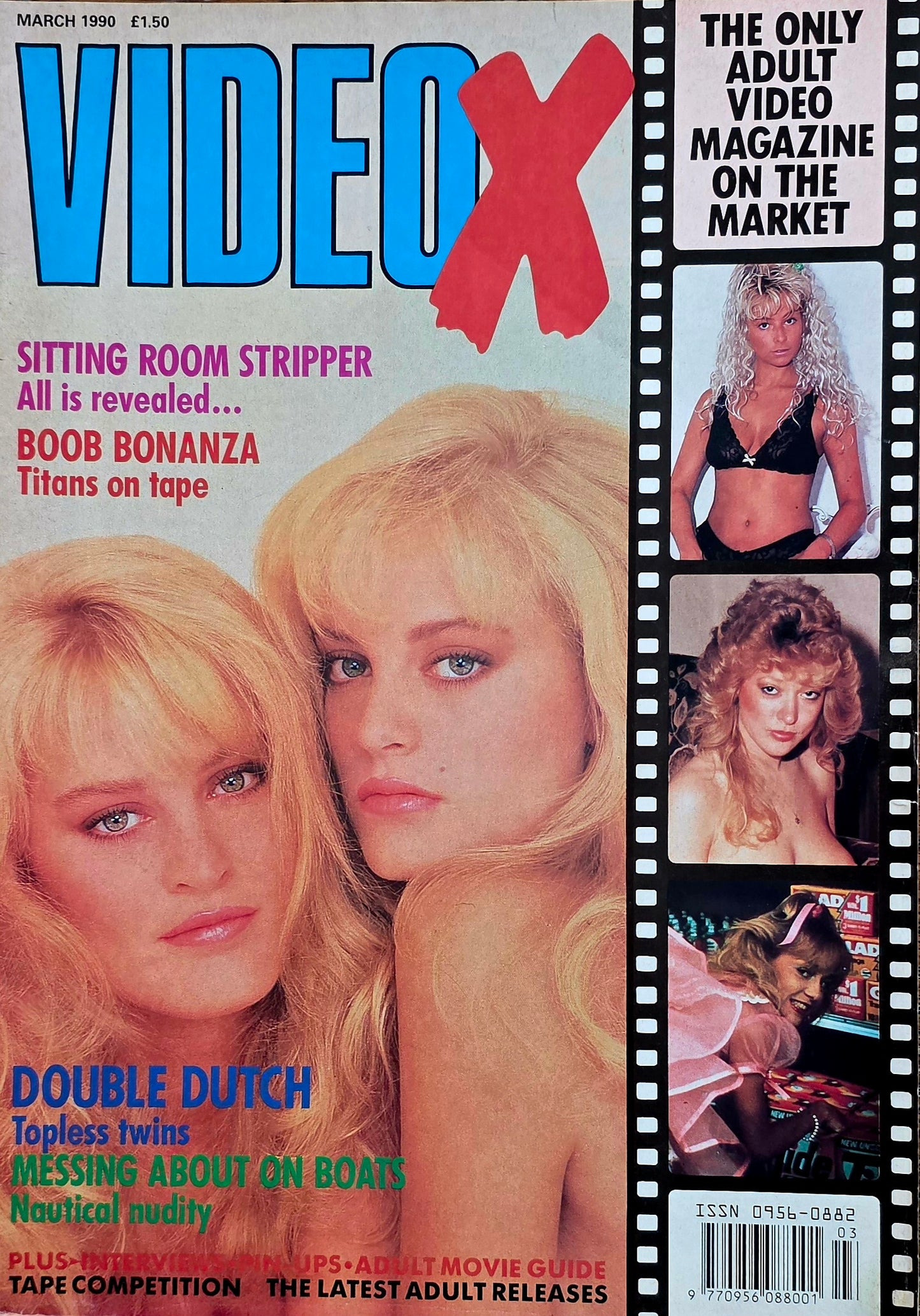 Vintage VIDEO X May 1990 Excellent condition- Men's Adult Glamour