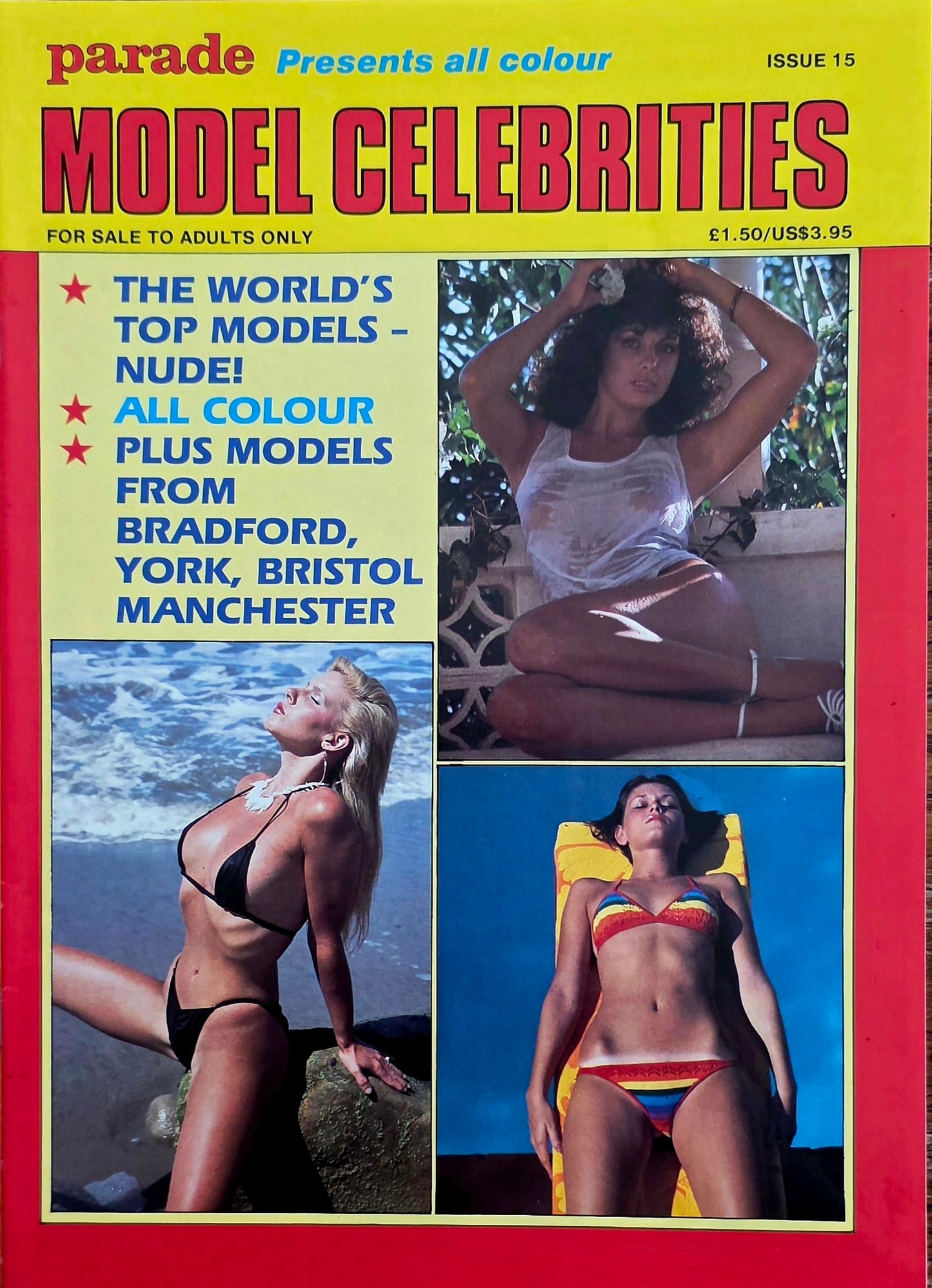 Vintage Parade MODEL CELEBRITIES #15 Excellent condition- Men's Adult Glamour