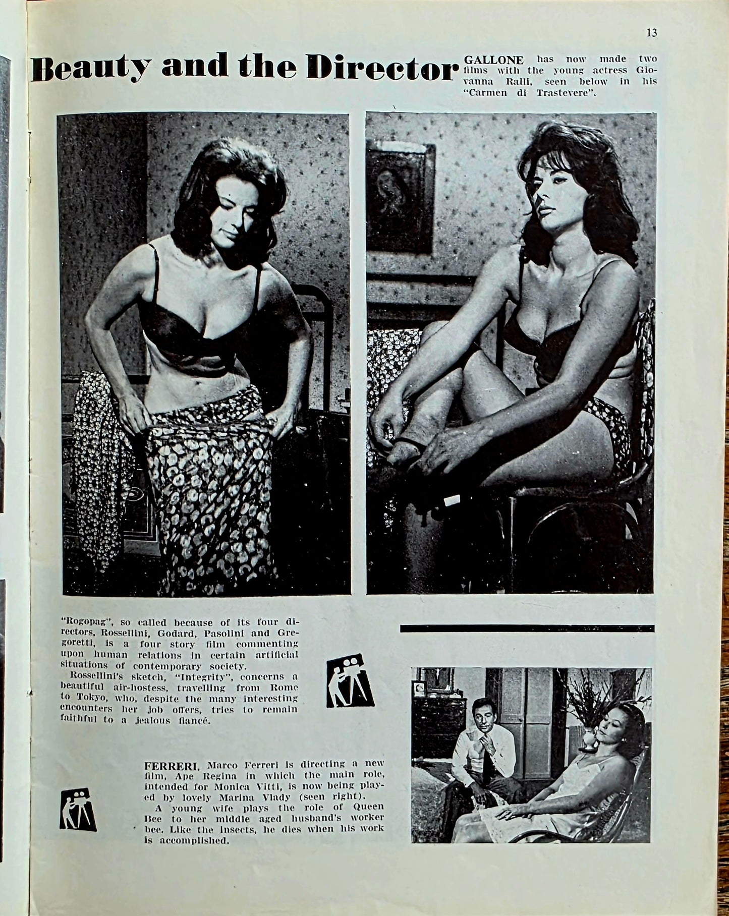 Vintage CONTINENTAL FILM REVIEW January 1963 - Good condition- Film