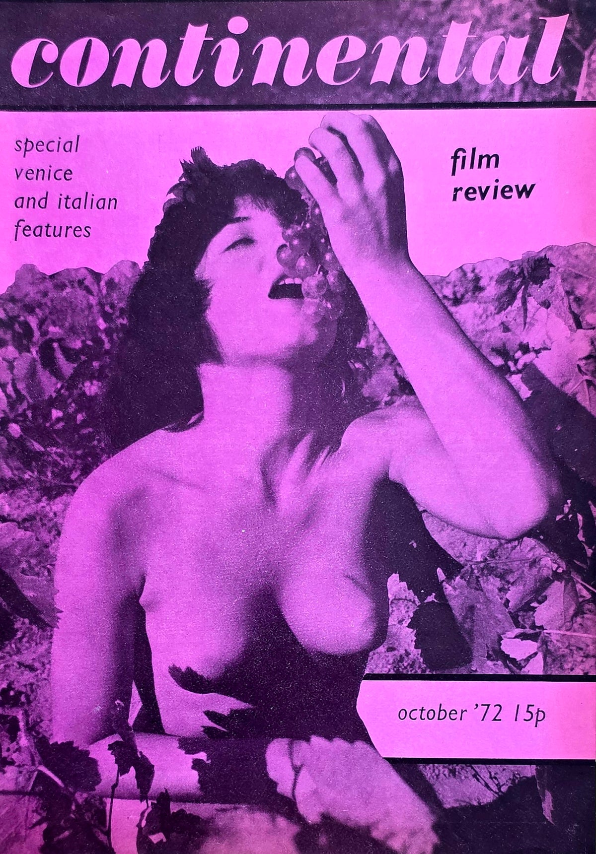 Vintage CONTINENTAL FILM REVIEW October 1972 - Good condition- Film