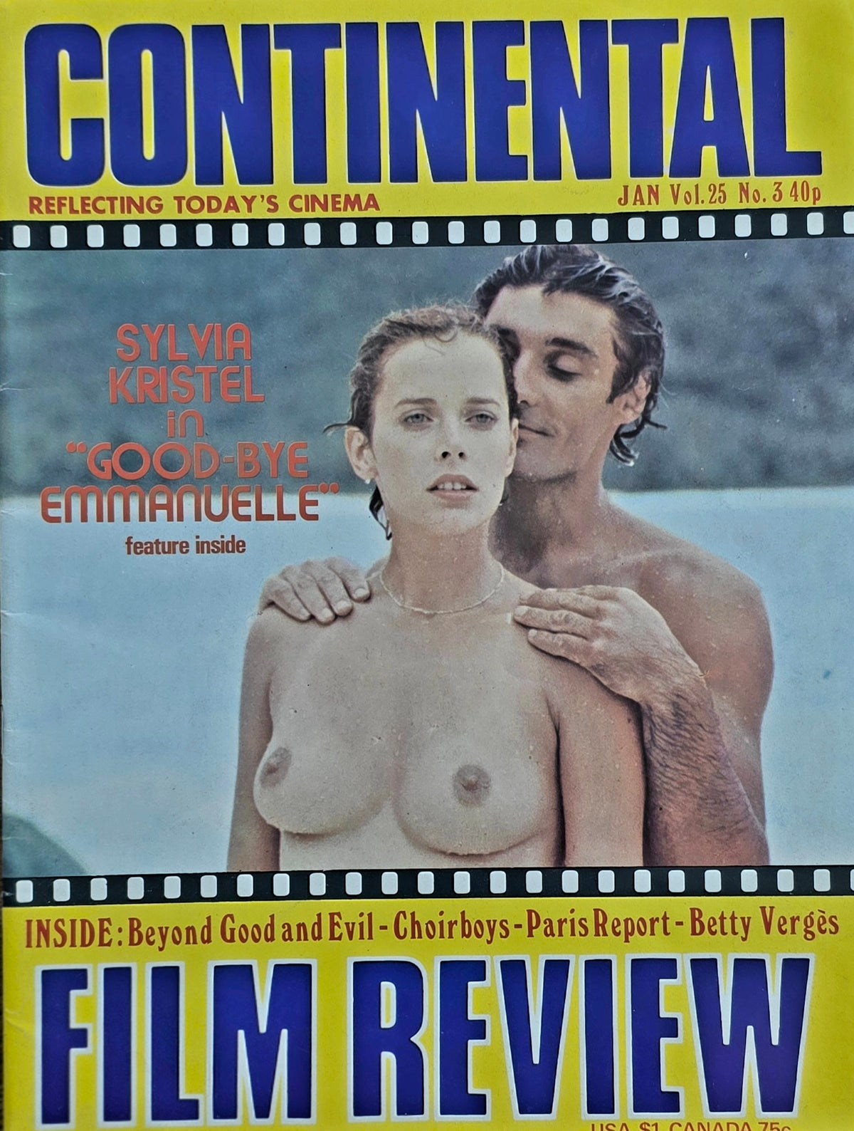 Vintage CONTINENTAL FILM REVIEW Vol 25 #3- Good condition- Film