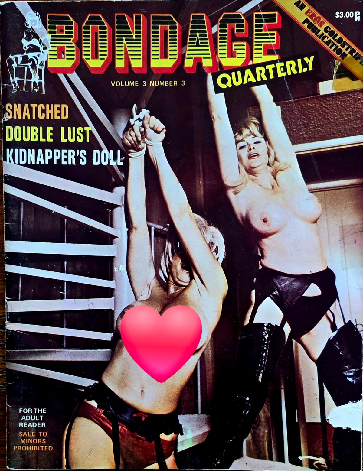 Vintage Bondage Quarterly Vol 3 #3 Good condition- Men's Adult Glamour