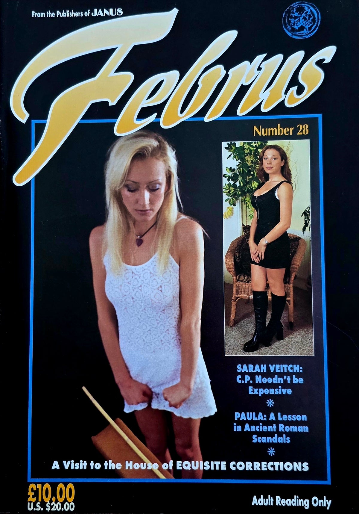 Vintage Februs #28 Excellent condition- Men's Adult Glamour