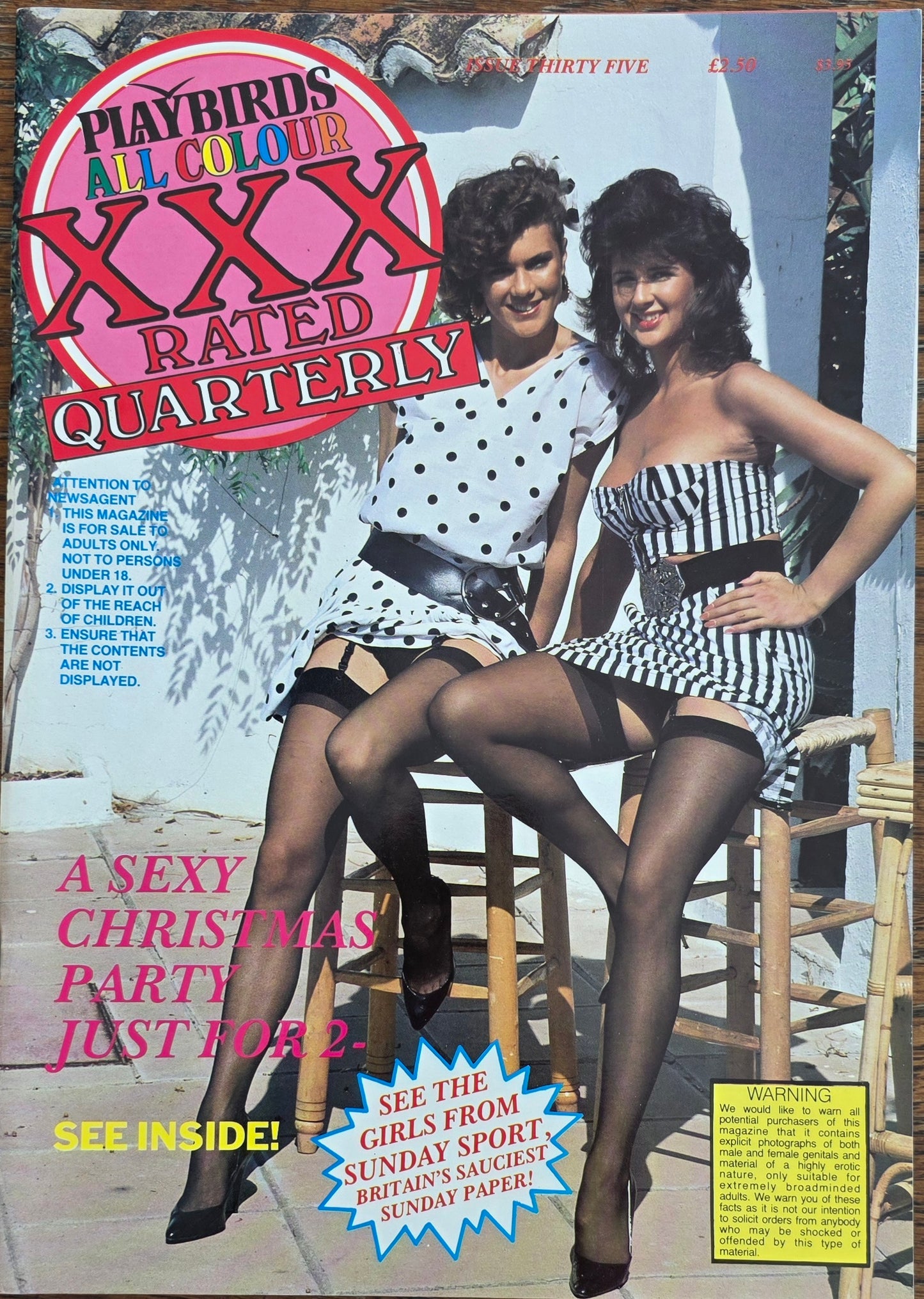 Vintage Playbirds All Colour XXX Rated Quarterly no.35 Excellent condition- Men's Adult Glamour