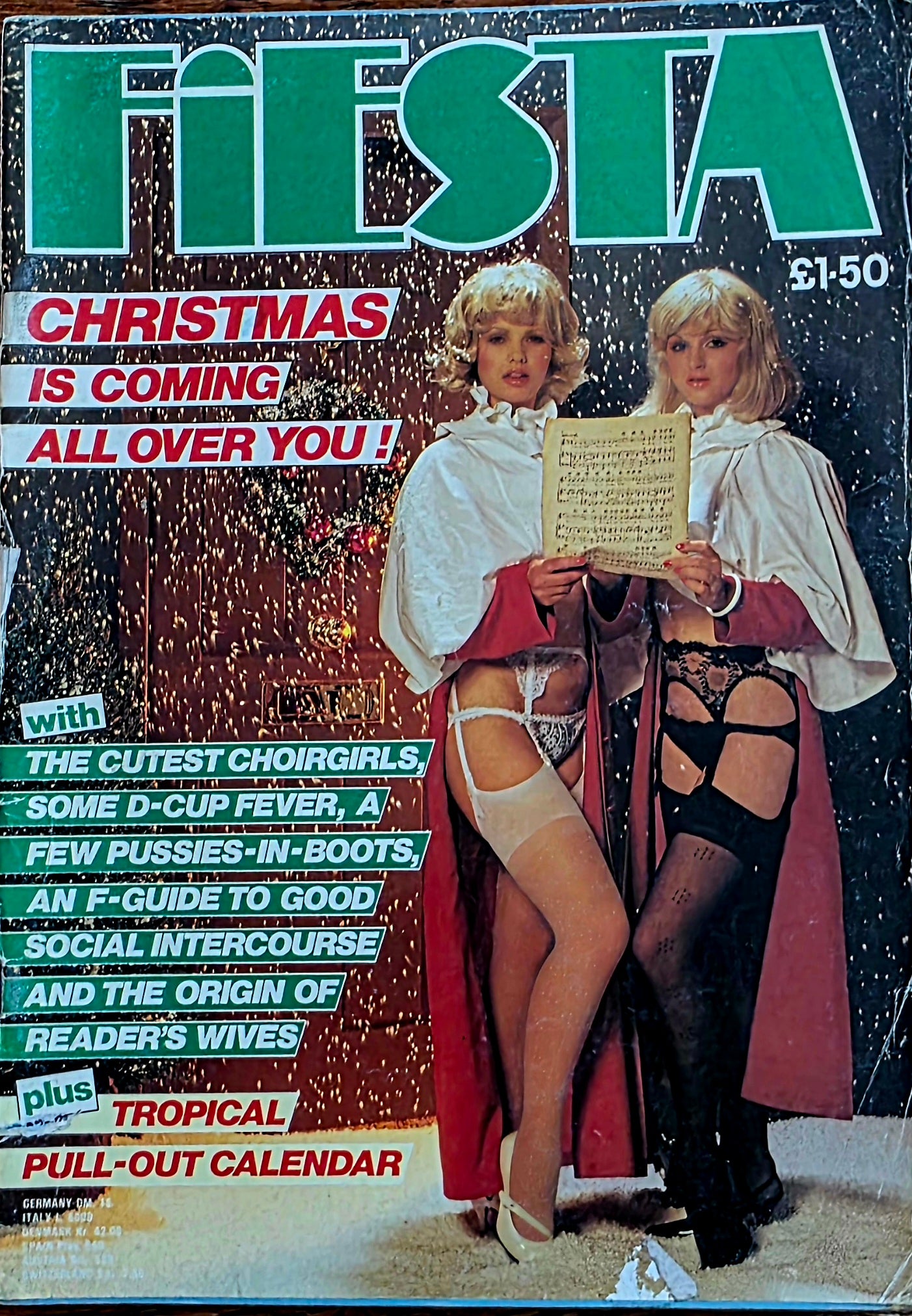 Vintage FIESTA Christmas Special 1984  Reasonable condition- Men's Adult Glamour