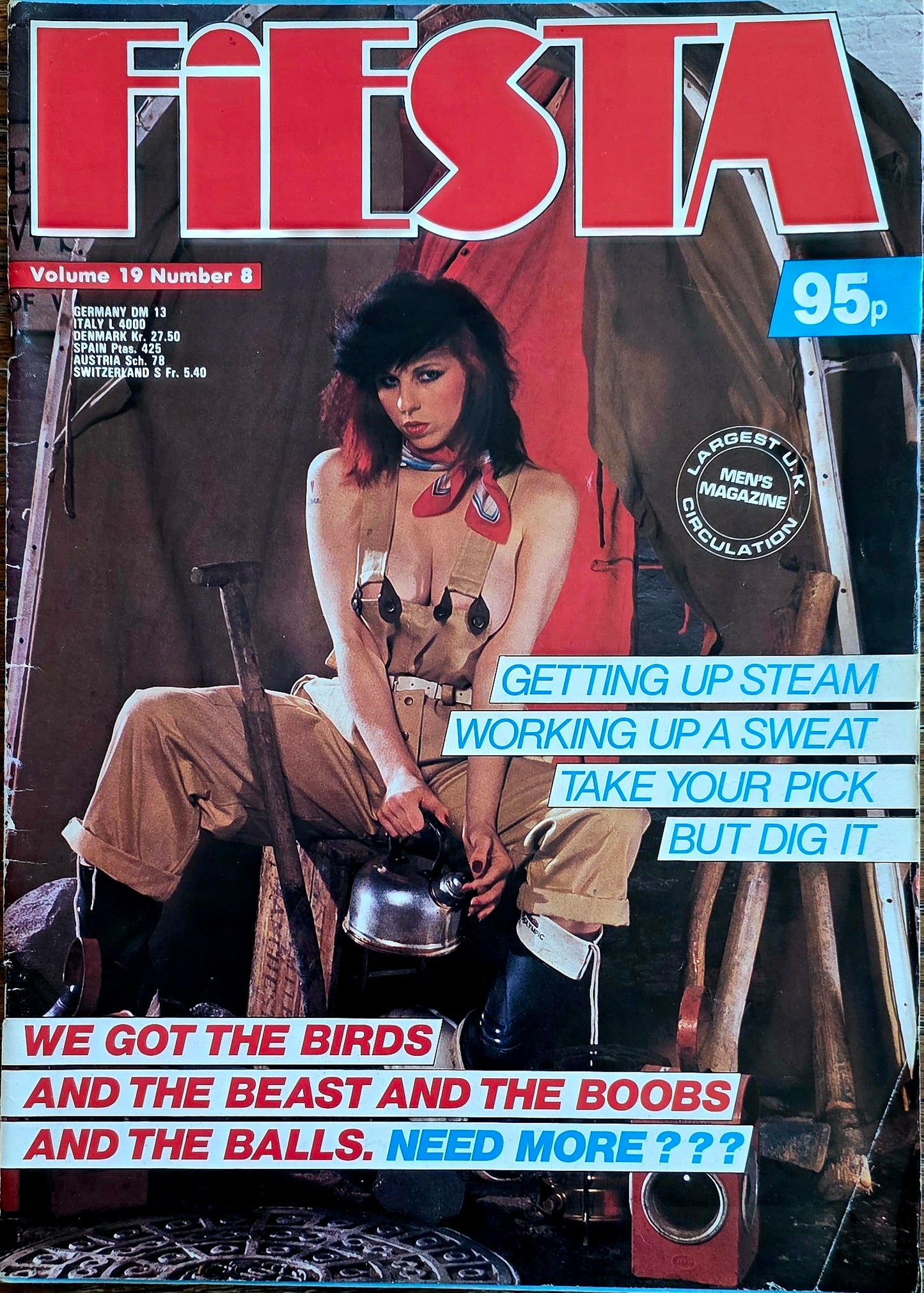 Vintage FIESTA Vol 19 #8  good condition- Men's Adult Glamour
