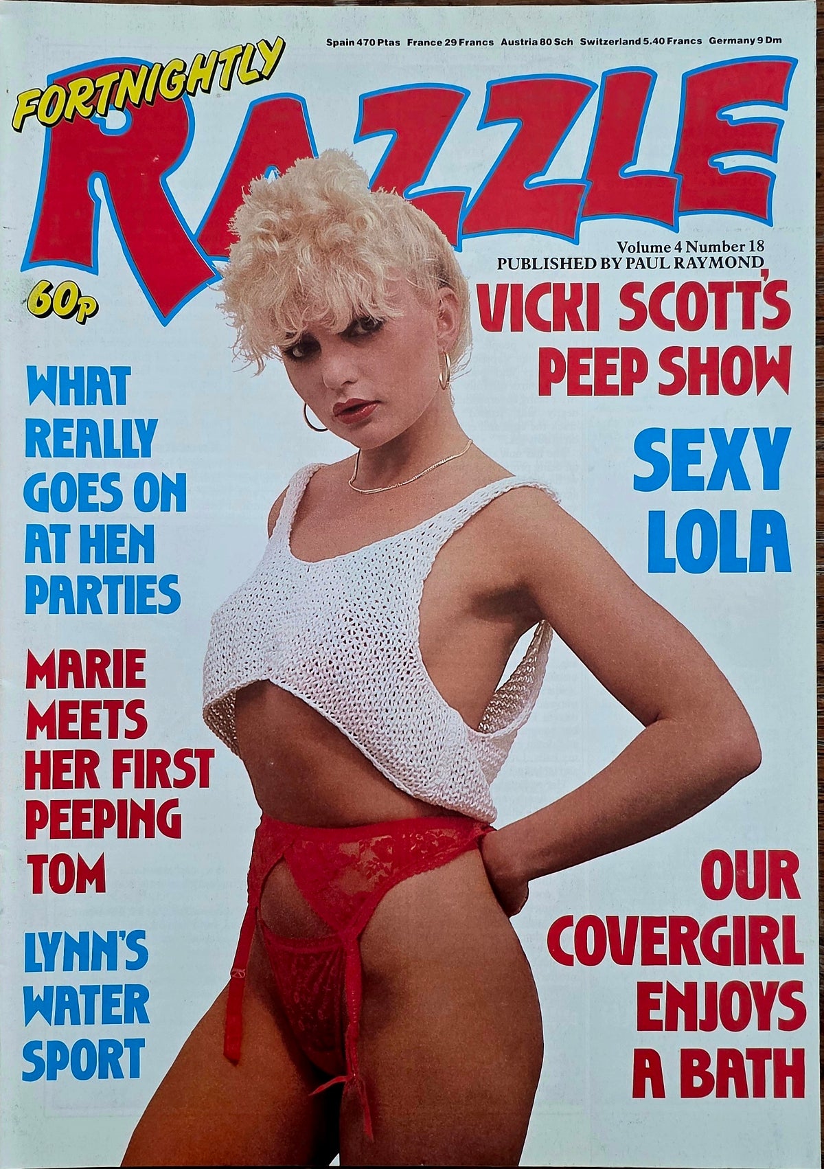 Vintage RAZZLE vol 4 #8 Excellent condition- Men's Adult Glamour (Copy)