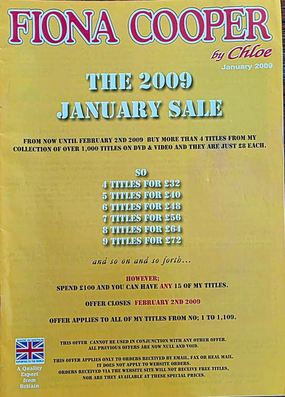 Fiona Cooper by Chloe January Sale 2009 Excellent condition- Men's Adult Glamour