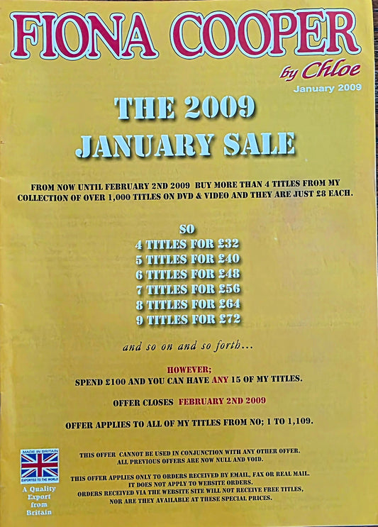 Fiona Cooper by Chloe January Sale 2009 Excellent condition- Men's Adult Glamour