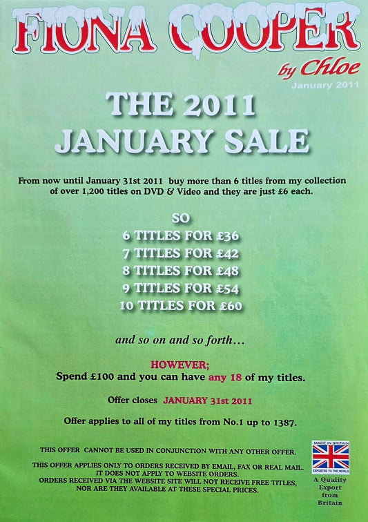 Fiona Cooper by Chloe January Sale 2011 Excellent condition- Men's Adult Glamour