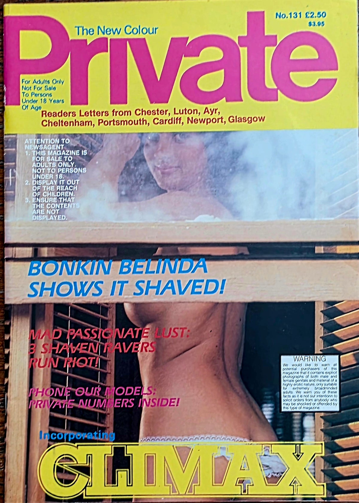 Private -Climax no 131 Excellent Condition Men's Adult Glamour