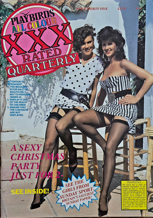 PLAYBIRDS All Colour XXX rated quarterly #35 Excellent condition-Vintage Men's Adult Glamour