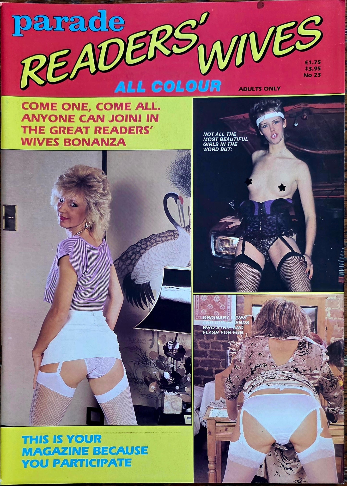 Vintage Parade READERS WIVES #23 Excellent condition- Men's Adult Erotic Glamour