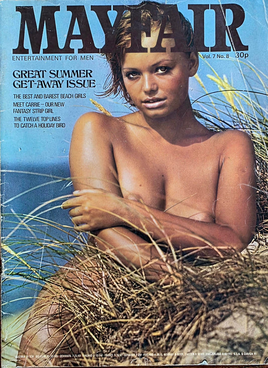 Vintage Mayfair Vol 7 # 8 Rare Print Error Good condition- Men's Adult Glamour