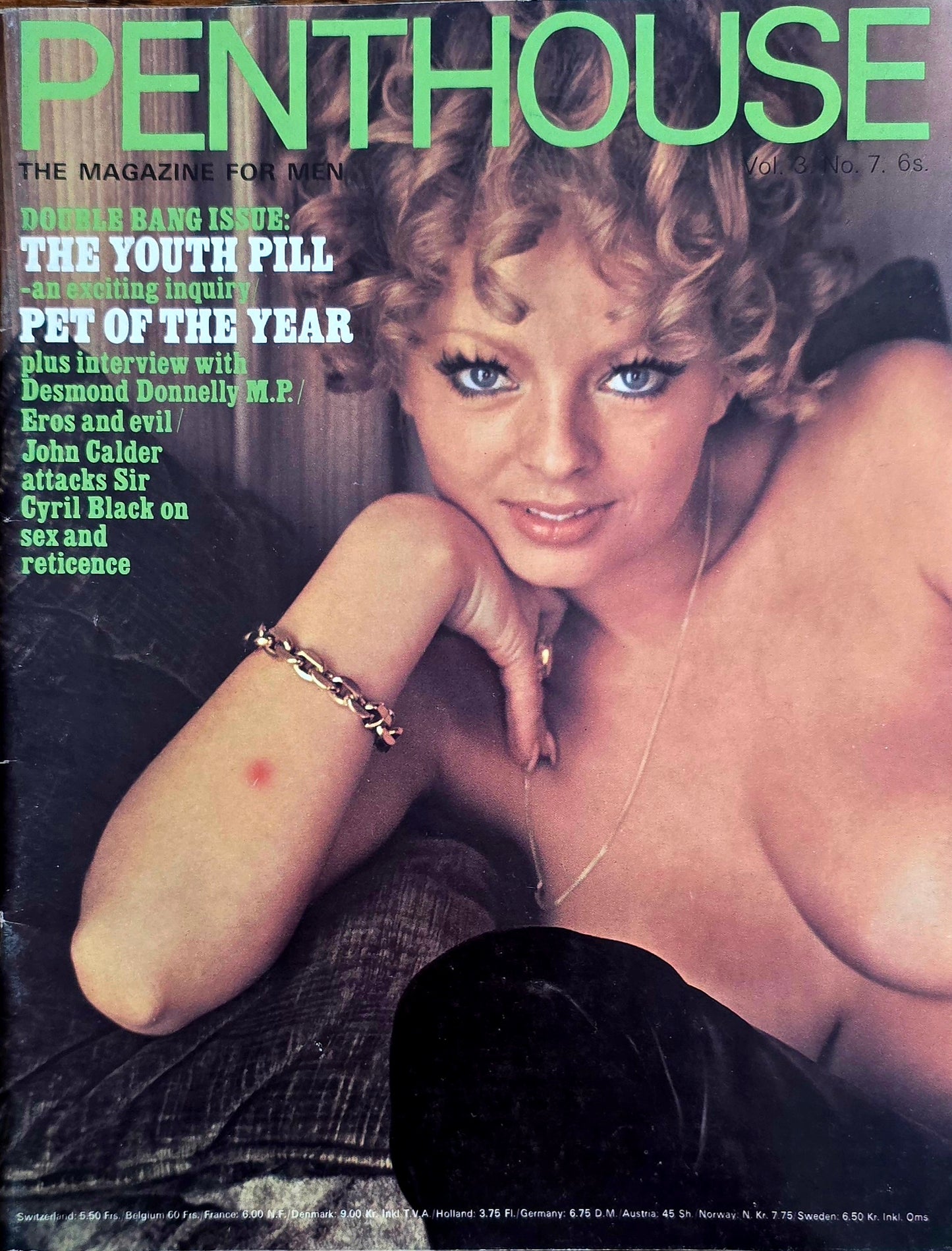 Vintage Penthouse Vol 3 #7 Very Good condition- Men's Adult Glamour