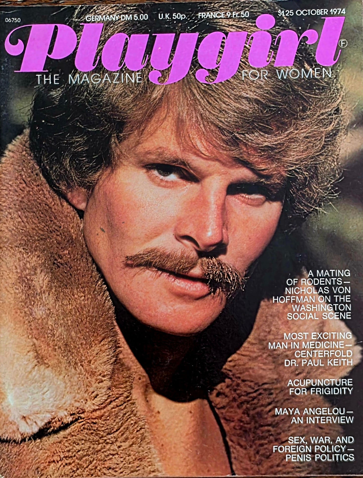 Vintage PLAYGIRL October 1974 Very Good condition- Men's Adult Glamour