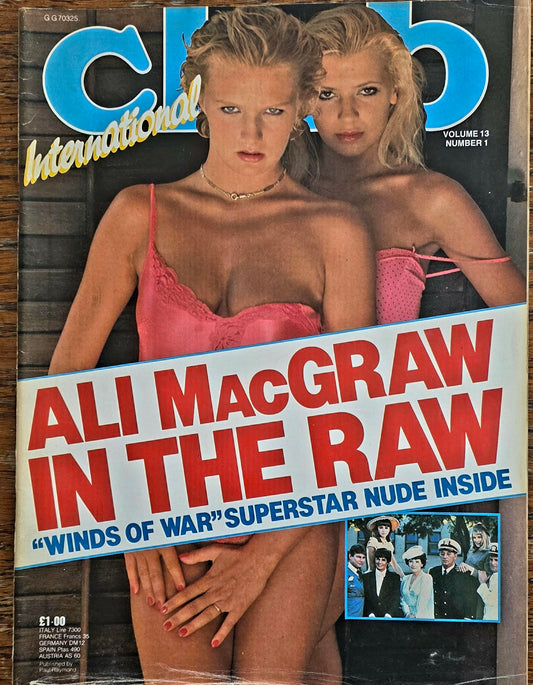 Vintage CLUB International vol 13 #1 Good condition- Men's Adult Glamour