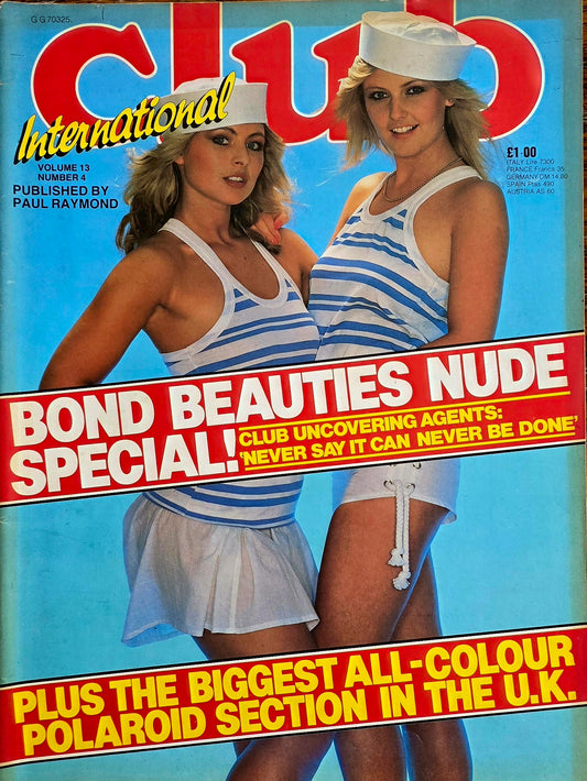 Vintage CLUB International vol 13 #4 Good condition- Men's Adult Glamour