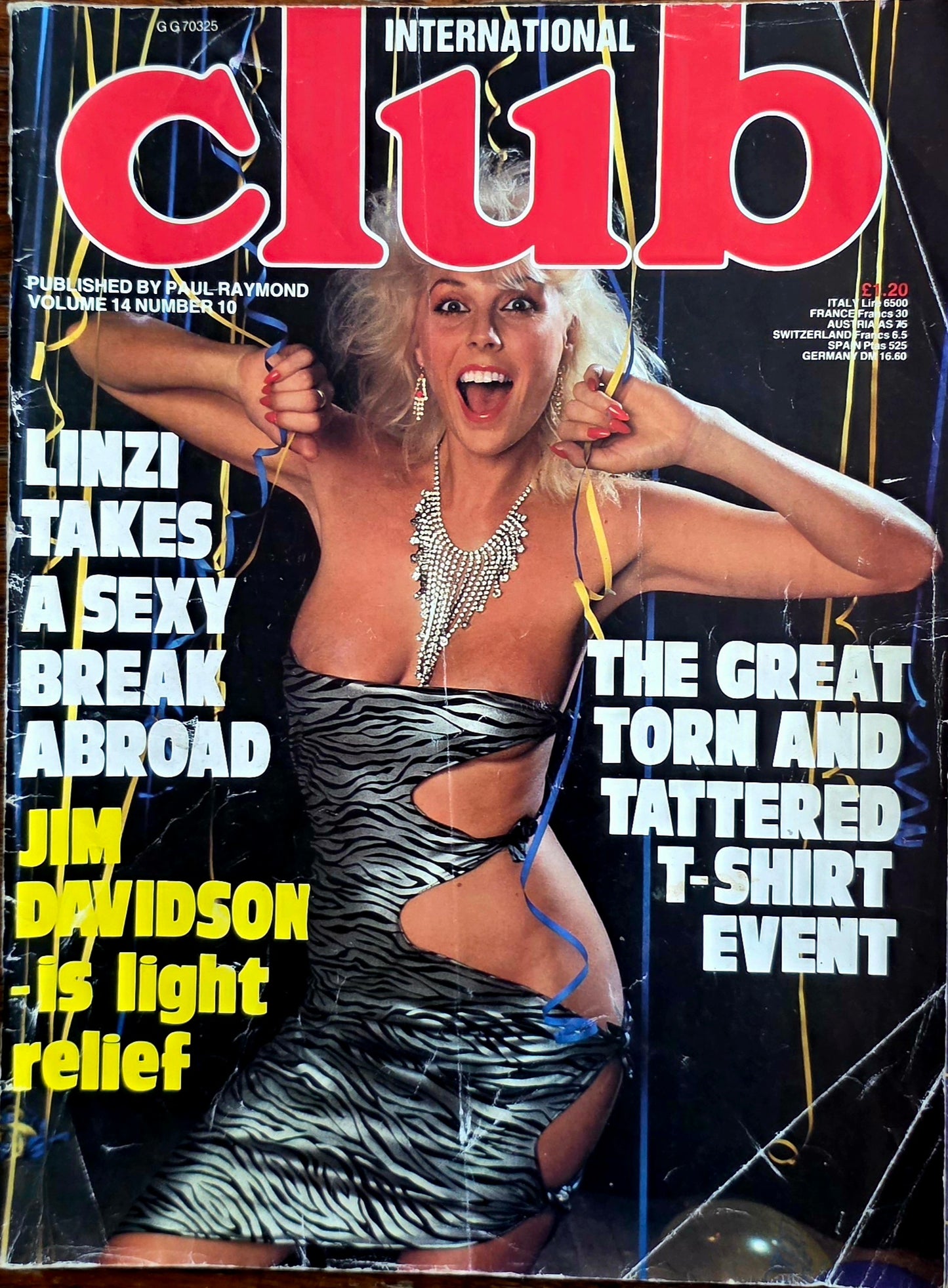 Vintage CLUB International vol 14 #10 Fair condition- Men's Adult Glamour