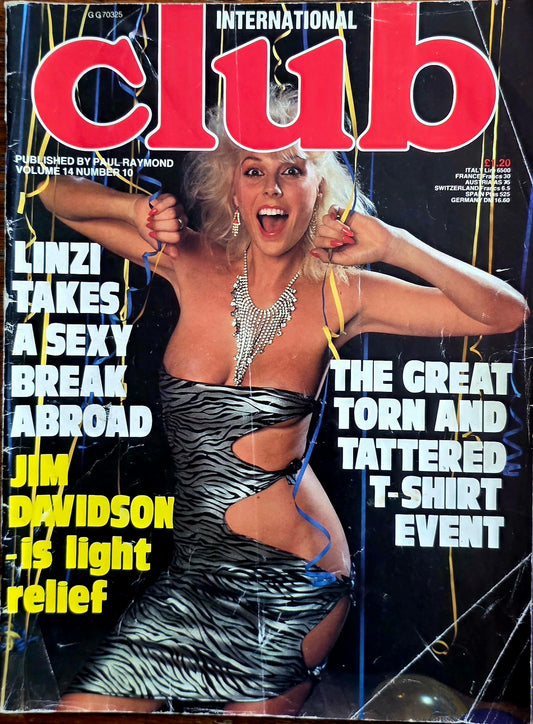 Vintage CLUB International vol 14 #10 Fair condition- Men's Adult Glamour