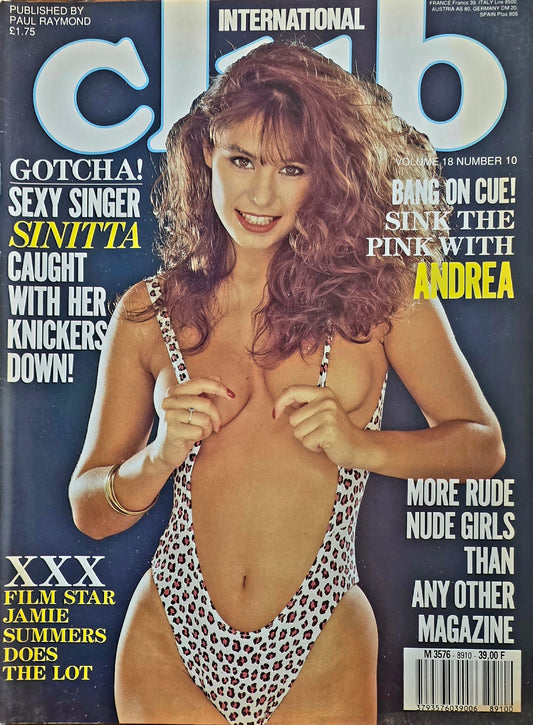 Vintage CLUB International vol 18 #10 Good condition- Men's Adult Glamour