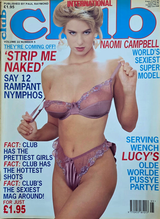 Vintage CLUB International vol 22 #5 Good condition- Men's Adult Glamour