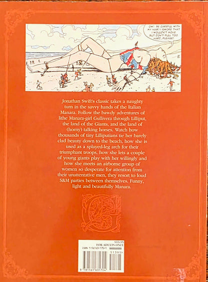 Vintage Graphic Novel- Gullivera by MANARA - Eurotica-  Excellent condition- Adult Graphic Novel