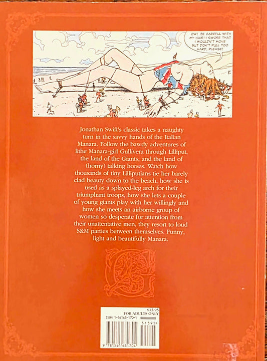 Vintage Graphic Novel- Gullivera by MANARA - Eurotica-  Excellent condition- Adult Graphic Novel