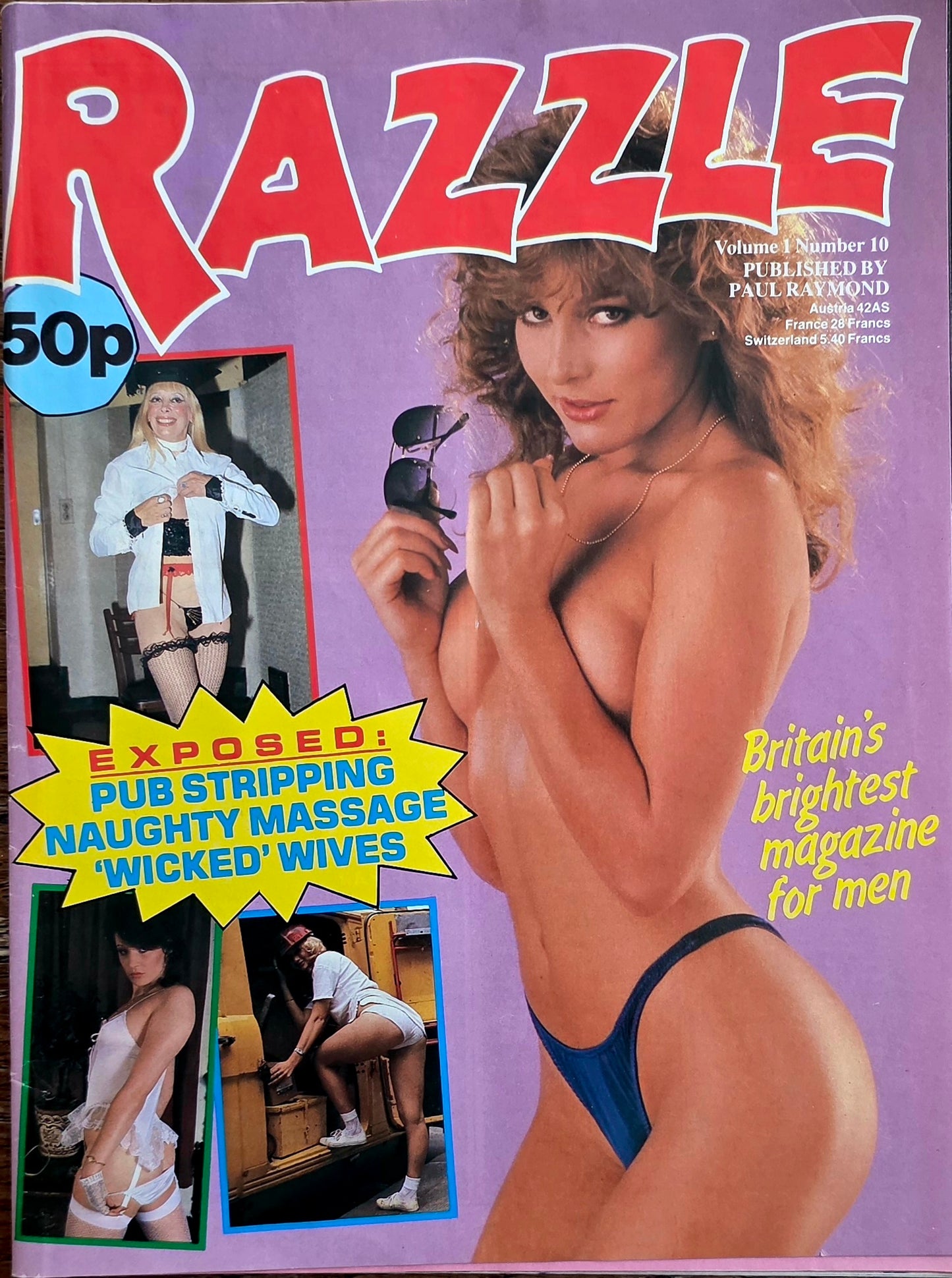 Vintage RAZZLE Vol 1 #10 Fair condition- Men's Adult Glamour