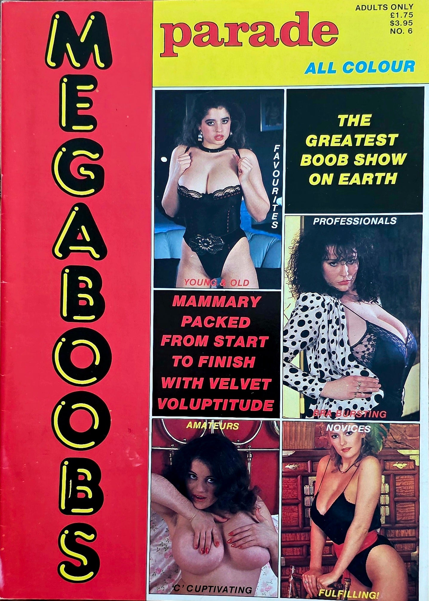 Vintage Parade MEGABOOBS #6 Excellent condition- Men's Adult Glamour