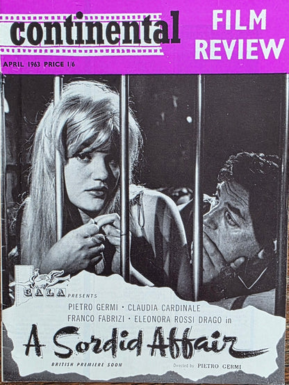 Vintage CONTINENTAL FILM REVIEW April 1963 -  Good condition- Film
