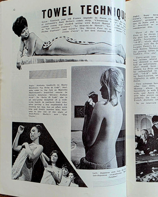 Vintage CONTINENTAL FILM REVIEW April 1963 -  Good condition- Film