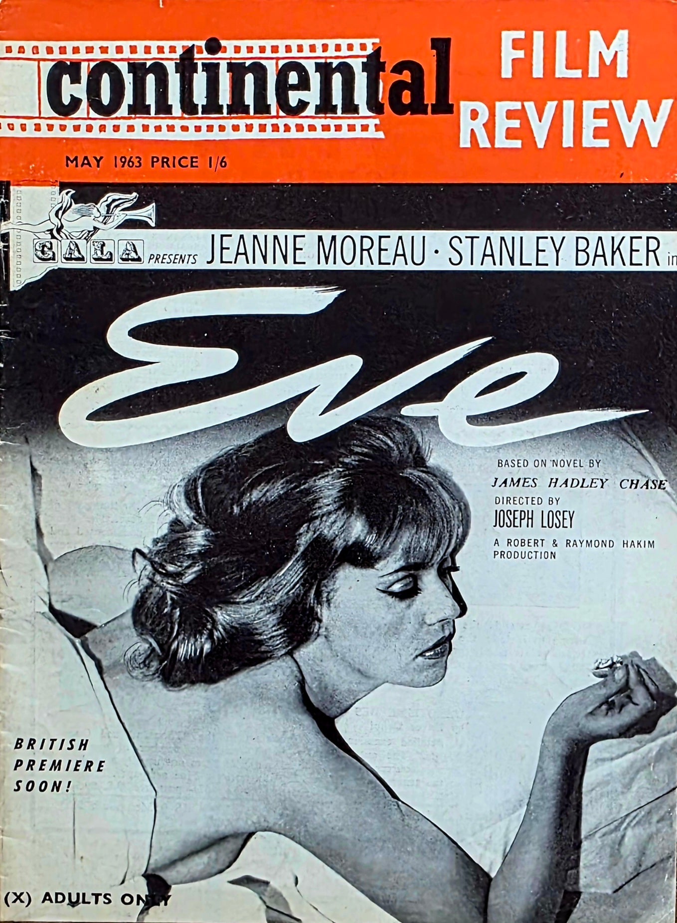 Vintage CONTINENTAL FILM REVIEW May 1963 -  Good condition- Film