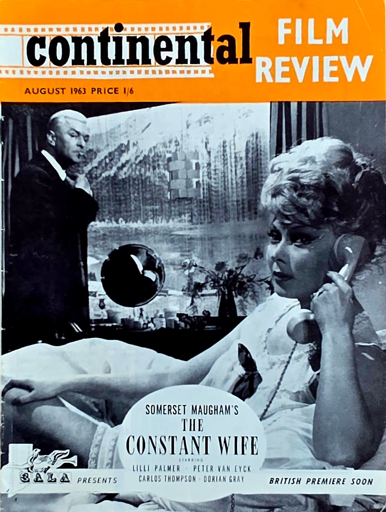 Vintage CONTINENTAL FILM REVIEW August 1963 -  Good condition- Film
