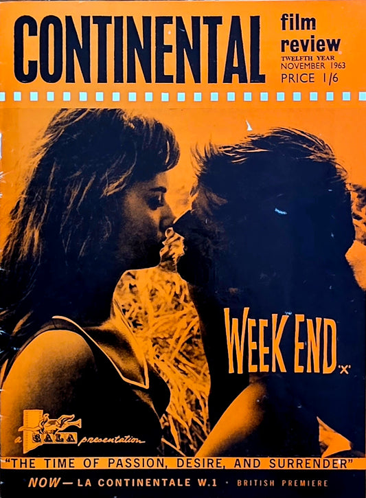 Vintage CONTINENTAL FILM REVIEW November 1963 -  Good condition- Film