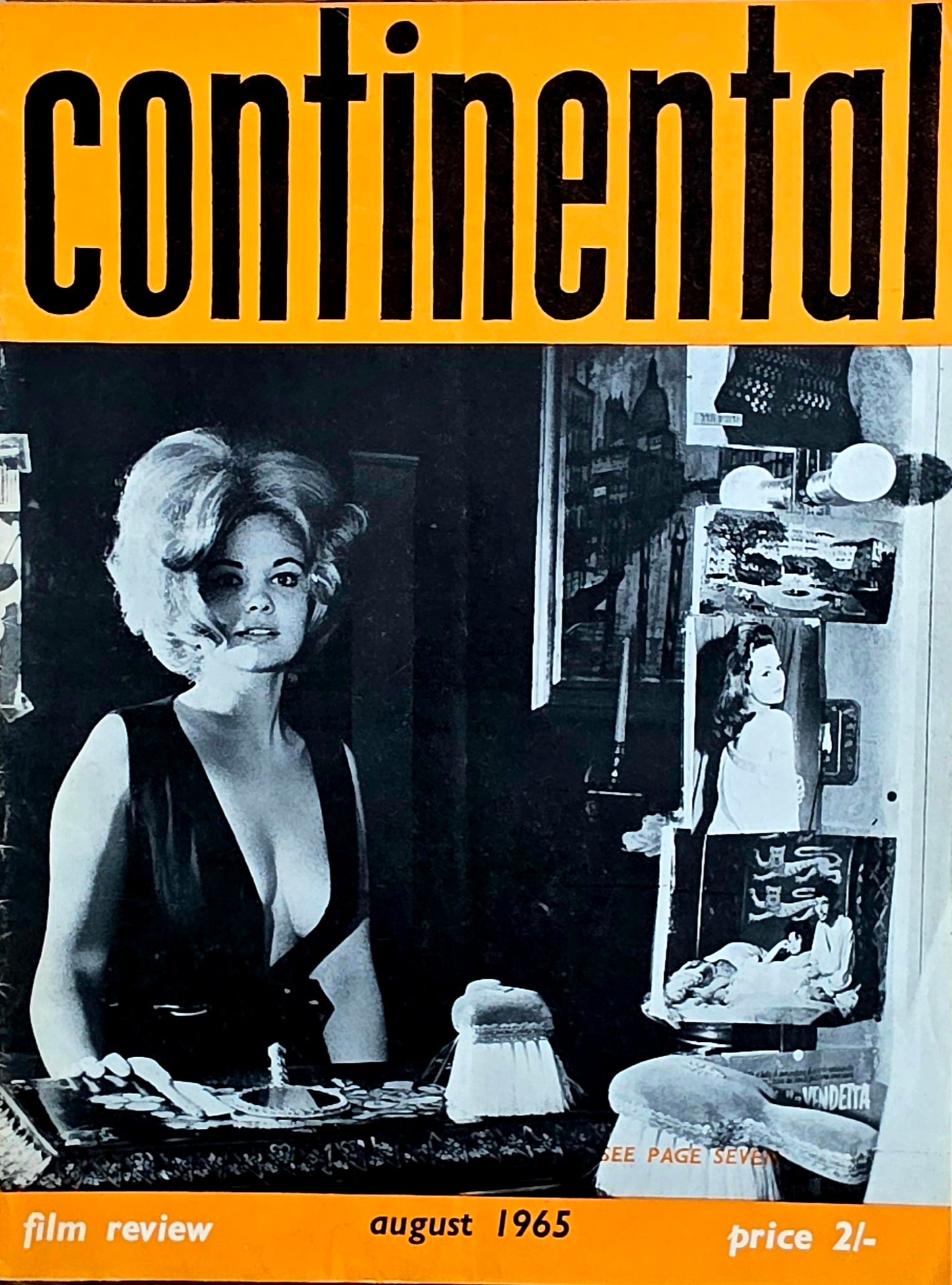 Vintage CONTINENTAL FILM REVIEW August 1965 -  Good condition- Film