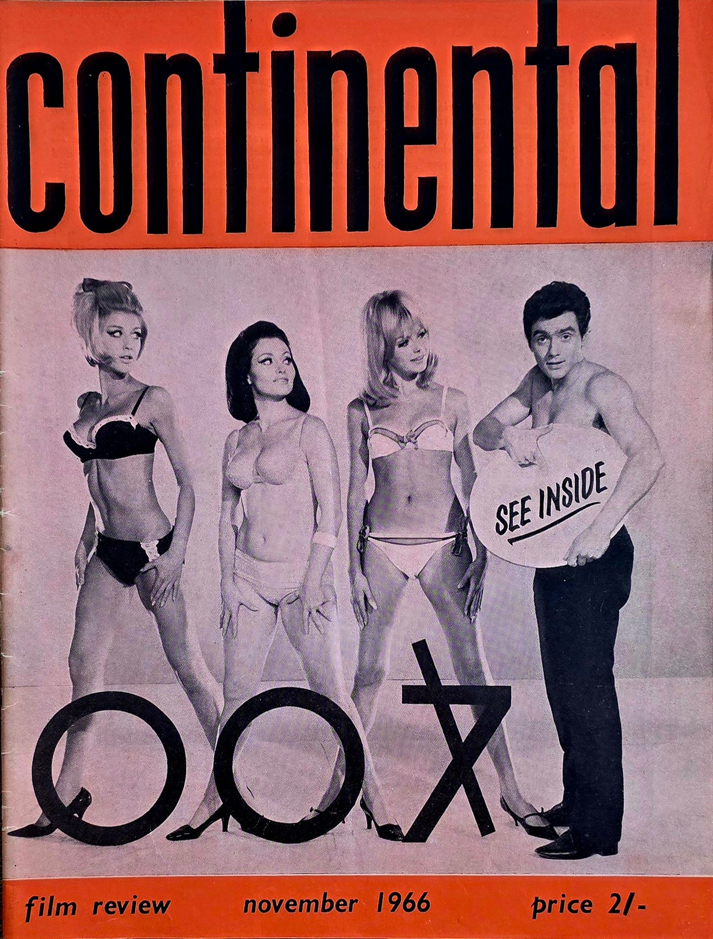 Vintage CONTINENTAL FILM REVIEW November 1966 -  Good condition- Film