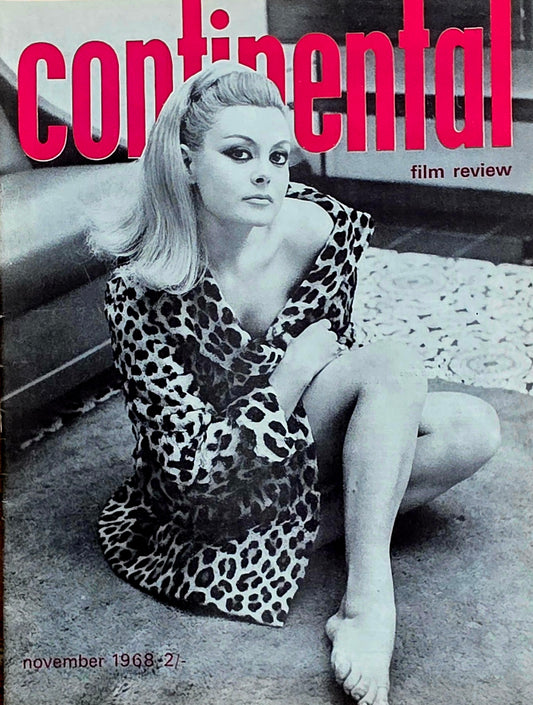 Vintage CONTINENTAL FILM REVIEW November 1968 -  Good condition- Film