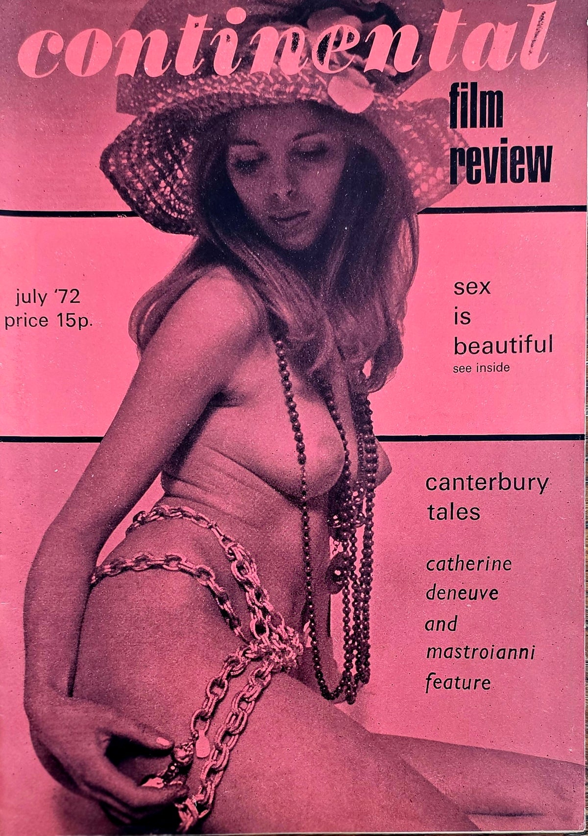 Vintage CONTINENTAL FILM REVIEW July 1972 -  Good condition- Film