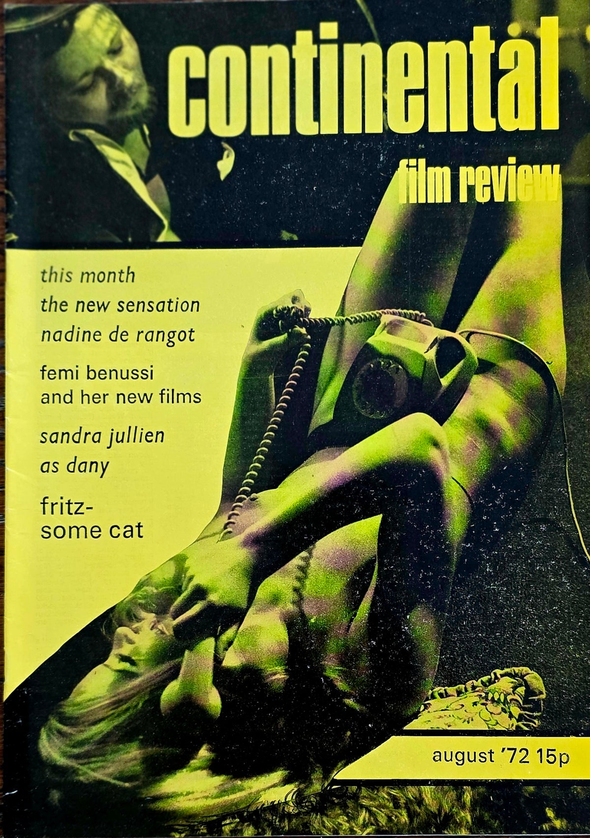 Vintage CONTINENTAL FILM REVIEW August 1972 -  Good condition- Film