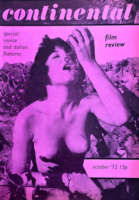 Vintage CONTINENTAL FILM REVIEW October 1972 -  Good condition- Film