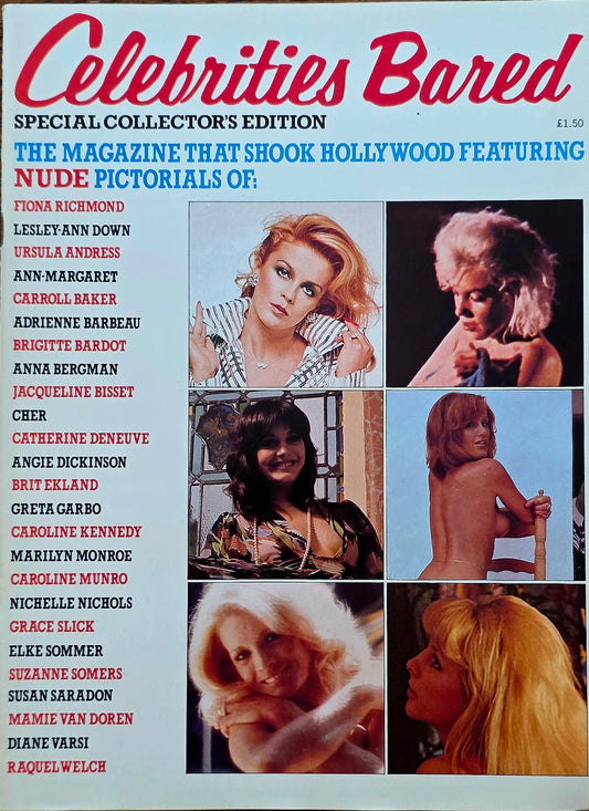 Vintage CELEBRITIES BARED Special Collectors Edition - Excellent condition-  Men's Adult Glamour