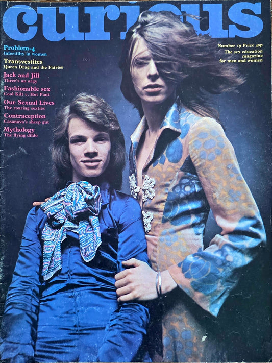 CURIOUS  #19 Good condition RARE DAVID BOWIE ISSUE- Men's/Women's Adult Glamour