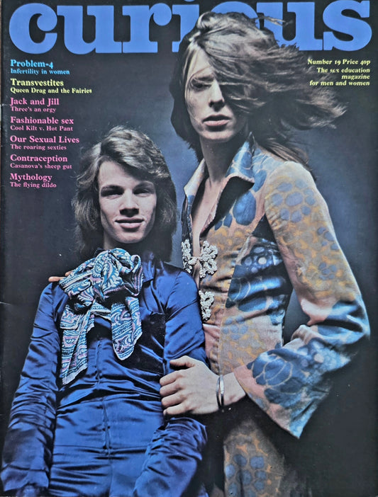 CURIOUS  #19 Excellent condition RARE DAVID BOWIE ISSUE- Men's/Women's Adult Glamour