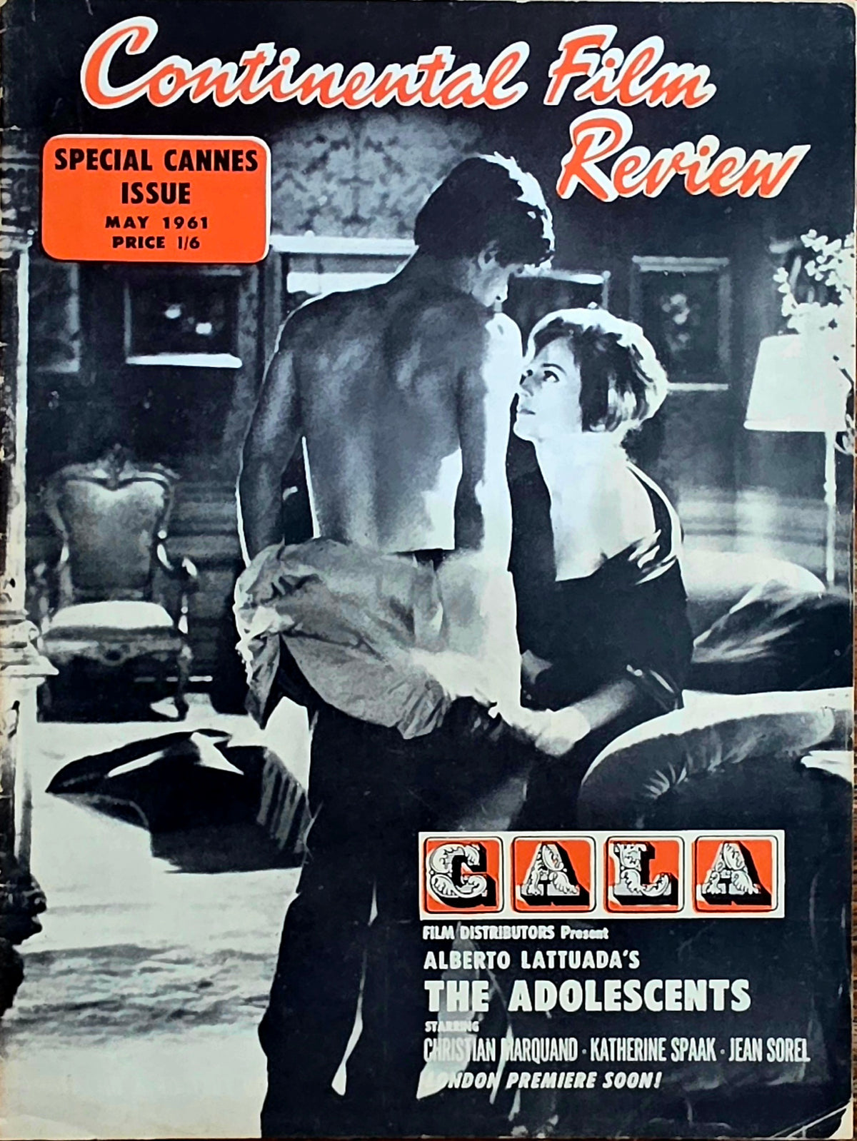 Vintage CONTINENTAL FILM REVIEW May 1961  Good condition- Film