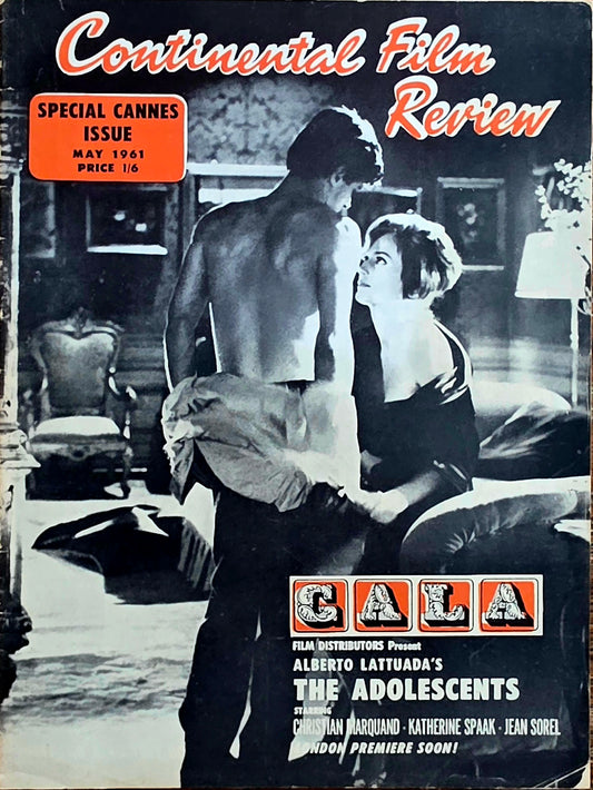 Vintage CONTINENTAL FILM REVIEW May 1961  Good condition- Film