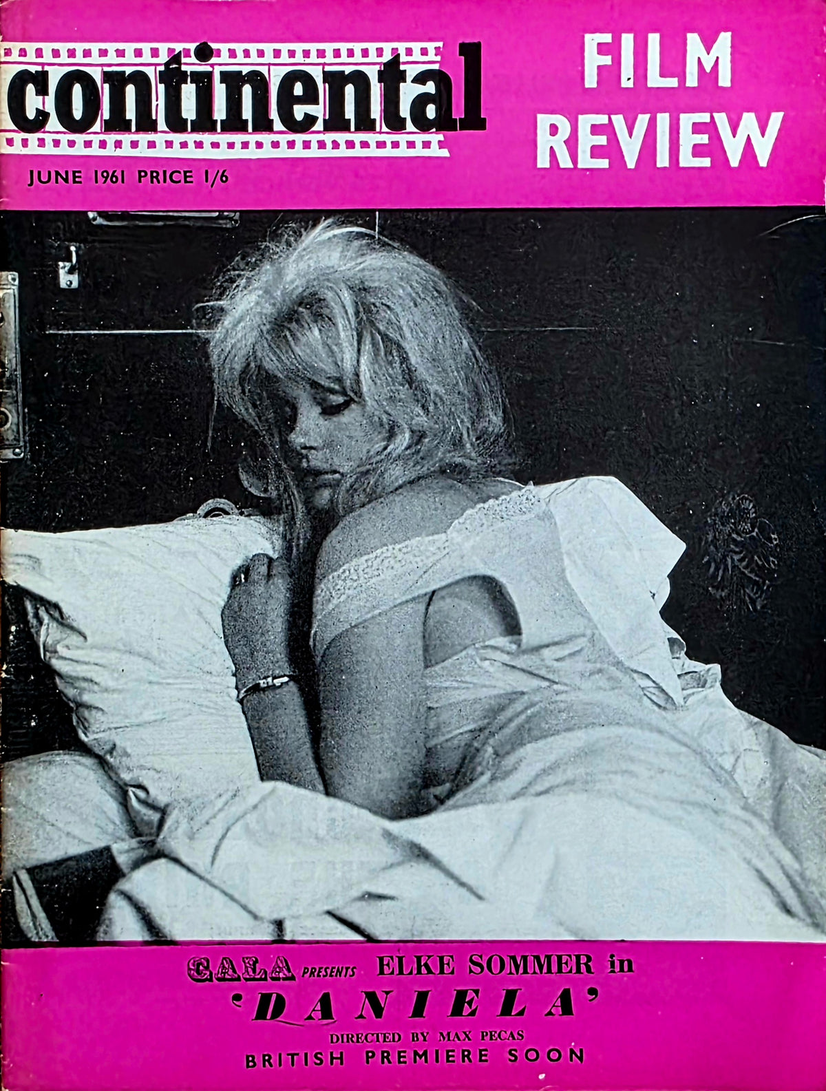 Vintage CONTINENTAL FILM REVIEW June 1961  Good condition- Film